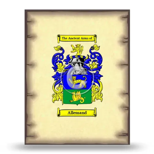 Allemand Coat of Arms Print