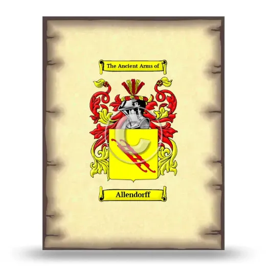 Allendorff Coat of Arms Print