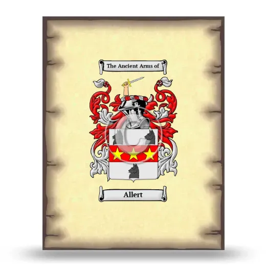 Allert Coat of Arms Print