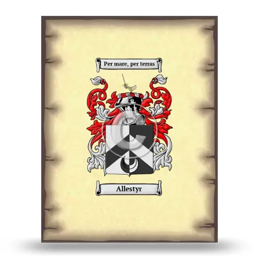 Allestyr Coat of Arms Print