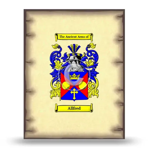 Allfred Coat of Arms Print