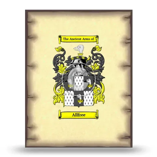 Allfree Coat of Arms Print