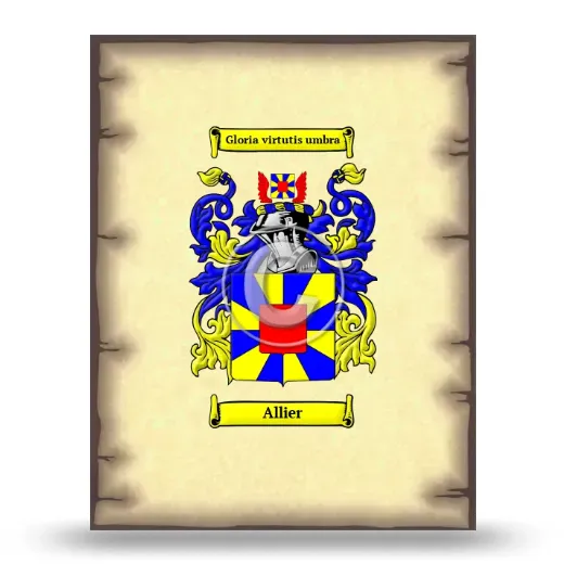 Allier Coat of Arms Print