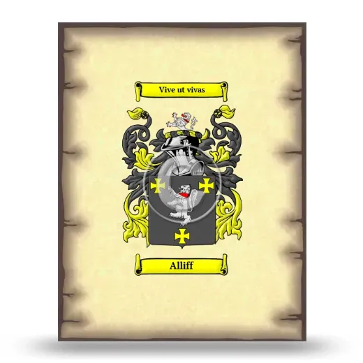 Alliff Coat of Arms Print
