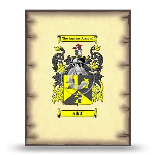 Alliff Coat of Arms Print