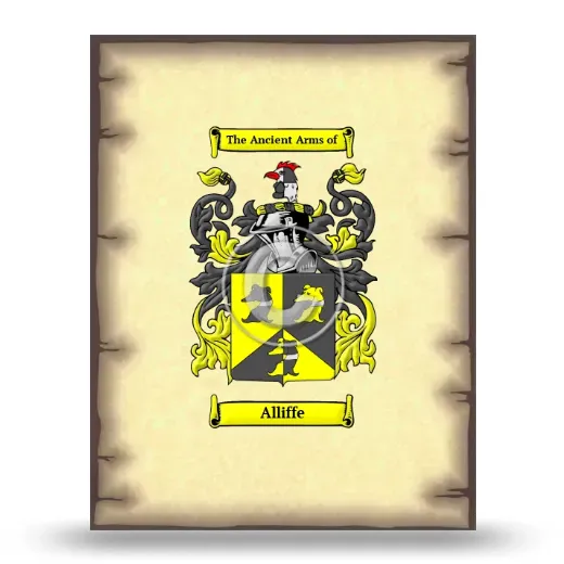 Alliffe Coat of Arms Print