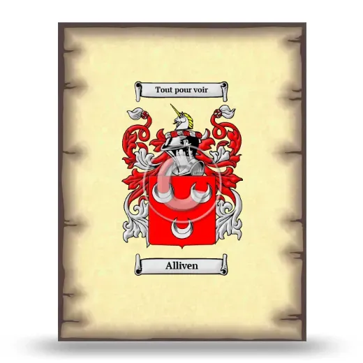 Alliven Coat of Arms Print