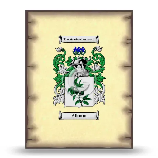 Allmon Coat of Arms Print