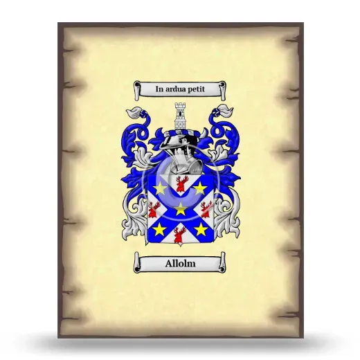Allolm Coat of Arms Print