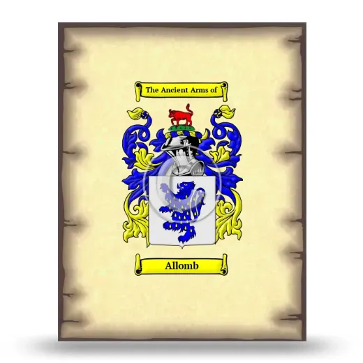 Allomb Coat of Arms Print