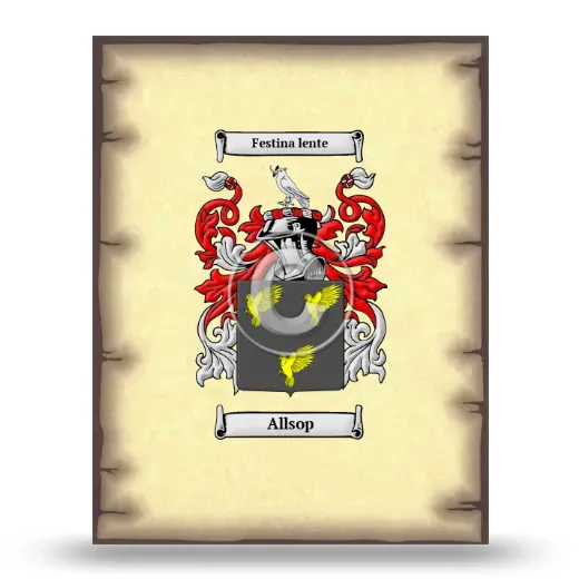 Allsop Coat of Arms Print