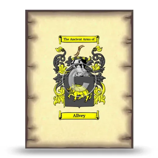 Allvey Coat of Arms Print