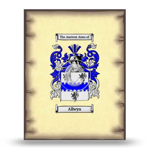 Allwyn Coat of Arms Print