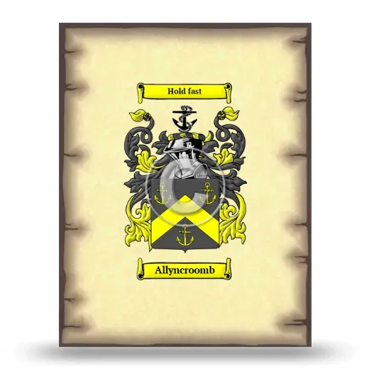 Allyncroomb Coat of Arms Print