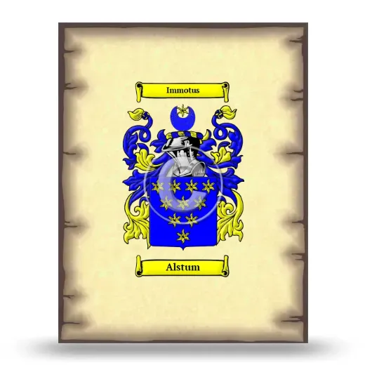 Alstum Coat of Arms Print