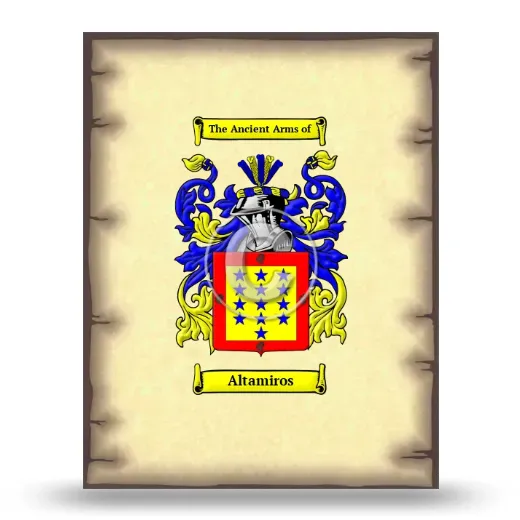 Altamiros Coat of Arms Print