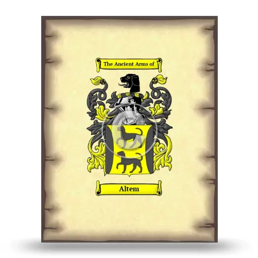 Altem Coat of Arms Print