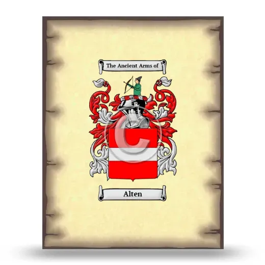 Alten Coat of Arms Print