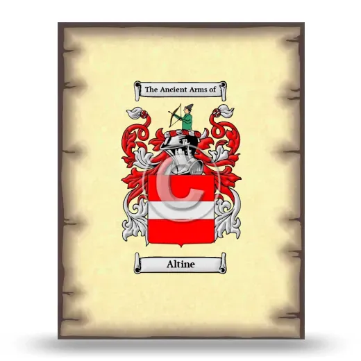 Altine Coat of Arms Print