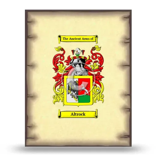 Altrock Coat of Arms Print