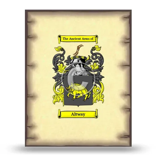 Altway Coat of Arms Print