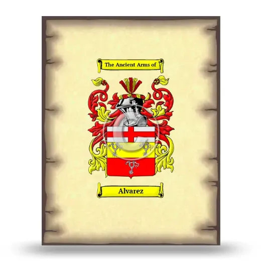 Alvarez Coat of Arms Print