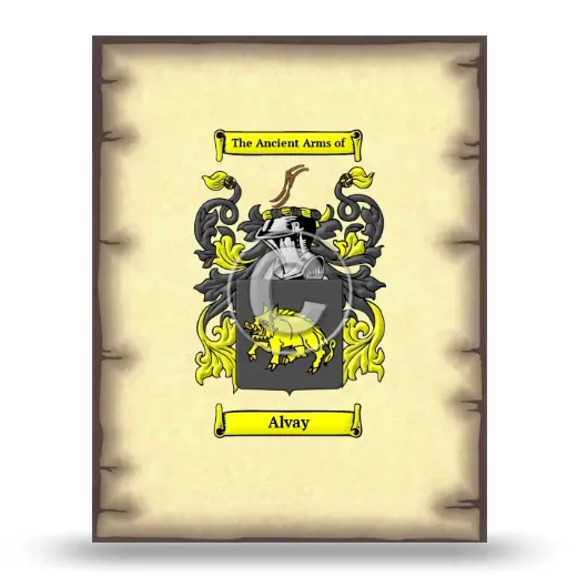 Alvay Coat of Arms Print