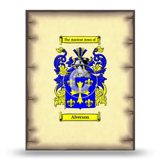 Alverson Coat of Arms Print