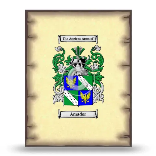 Amador Coat of Arms Print