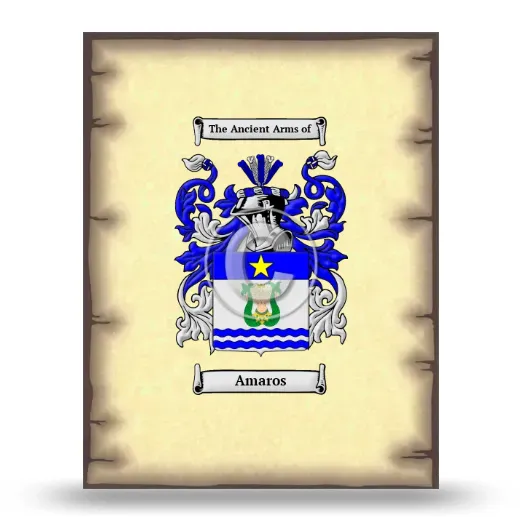 Amaros Coat of Arms Print