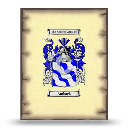 Amback Coat of Arms Print