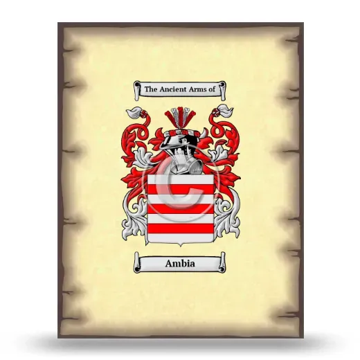 Ambia Coat of Arms Print