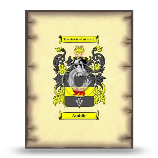 Amblie Coat of Arms Print