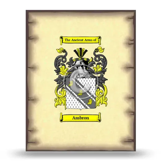 Ambron Coat of Arms Print