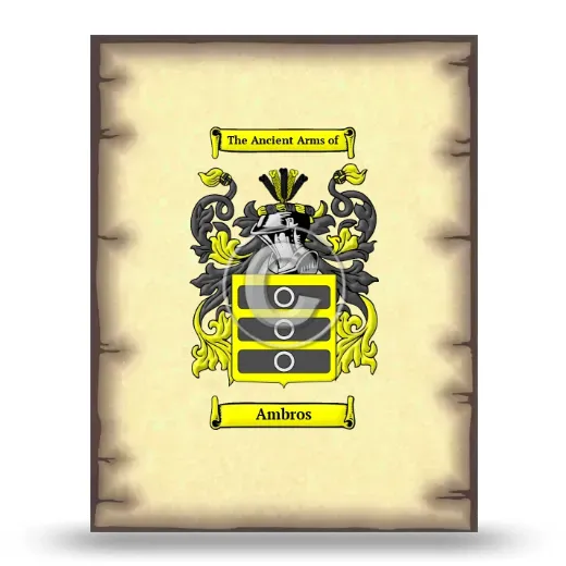 Ambros Coat of Arms Print