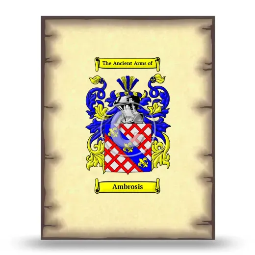 Ambrosis Coat of Arms Print