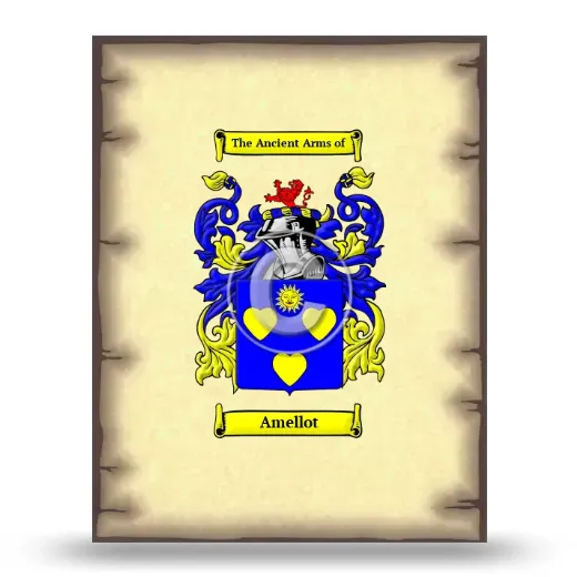 Amellot Coat of Arms Print
