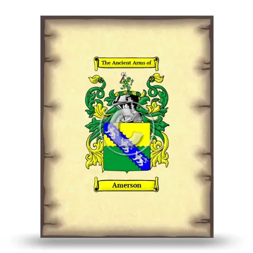 Amerson Coat of Arms Print