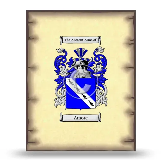 Amote Coat of Arms Print