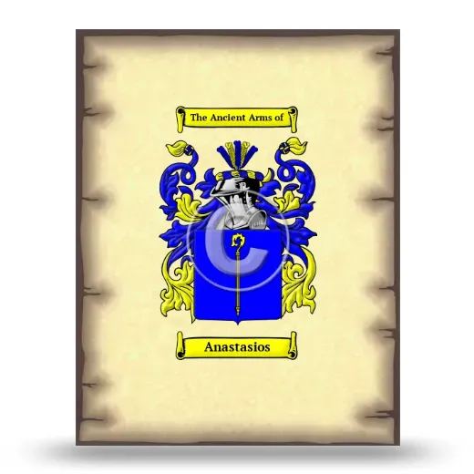 Anastasios Coat of Arms Print
