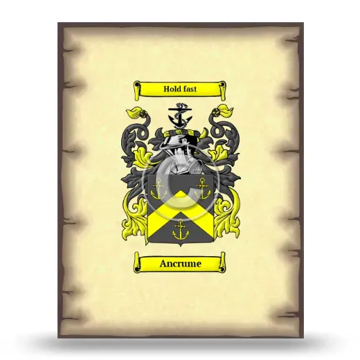 Ancrume Coat of Arms Print