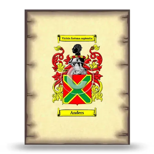 Anders Coat of Arms Print