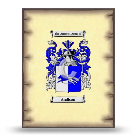 Andison Coat of Arms Print
