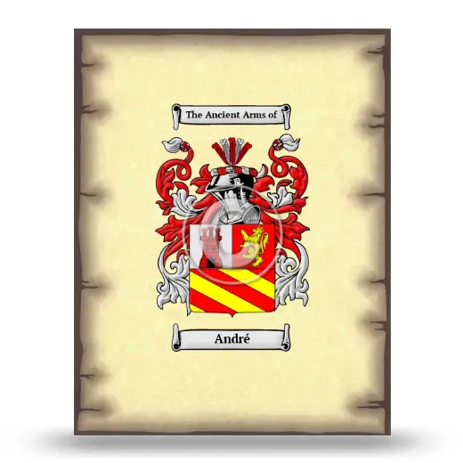 André Coat of Arms Print
