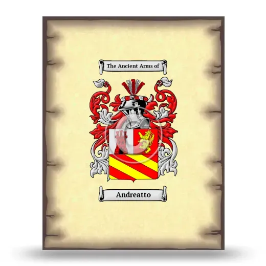 Andreatto Coat of Arms Print