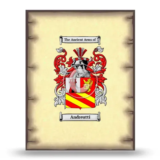 Andreutti Coat of Arms Print