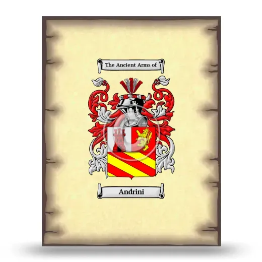 Andrini Coat of Arms Print