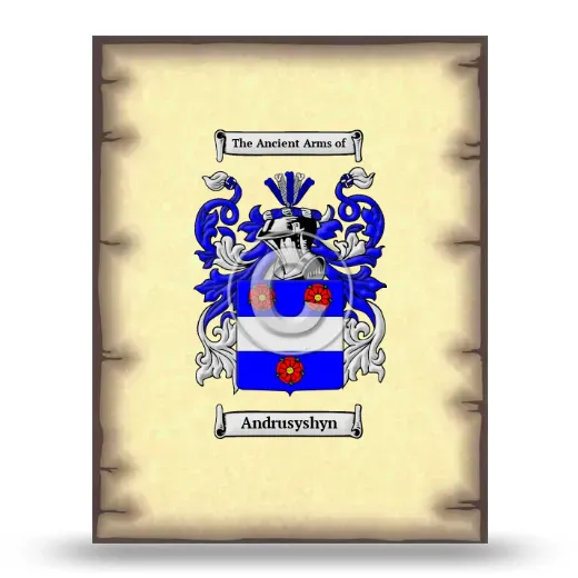 Andrusyshyn Coat of Arms Print