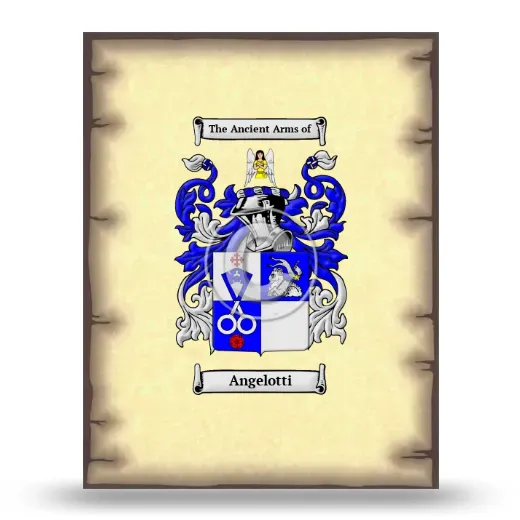 Angelotti Coat of Arms Print