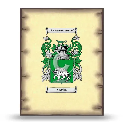 Anglin Coat of Arms Print